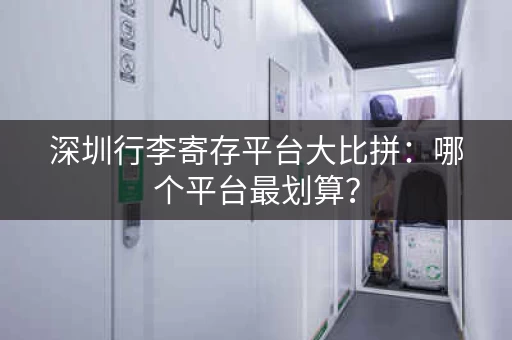 深圳行李寄存平台大比拼：哪个平台最划算？