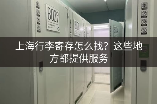 上海行李寄存怎么找？这些地方都提供服务