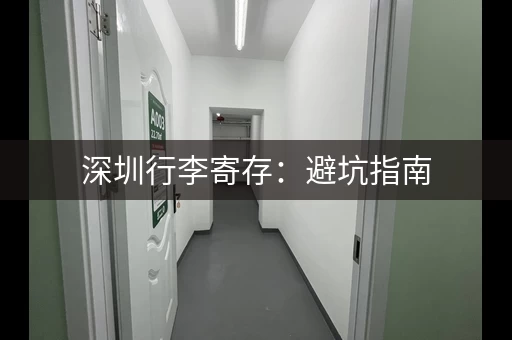深圳行李寄存：避坑指南，教你选对最靠谱的寄存点