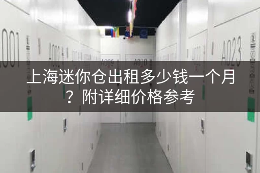 上海迷你仓出租多少钱一个月？附详细价格参考