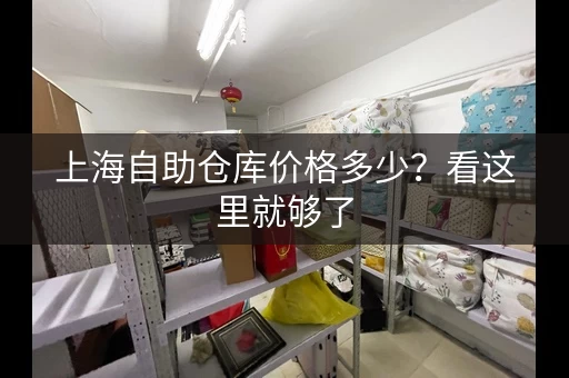 上海自助仓库价格多少？看这里就够了